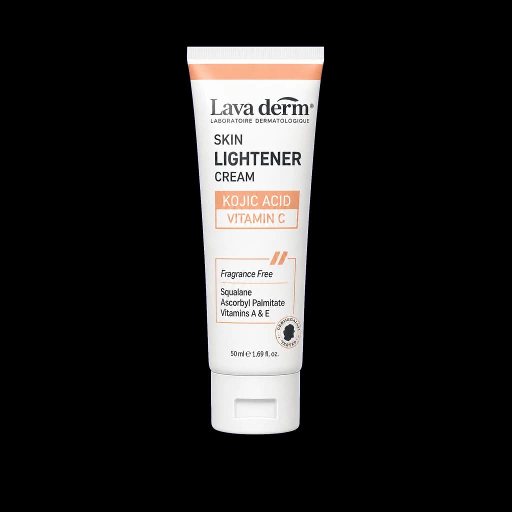 Lava Derm Skin Lightener Cream with Kojic Acid and Vitamin C, 50 ml