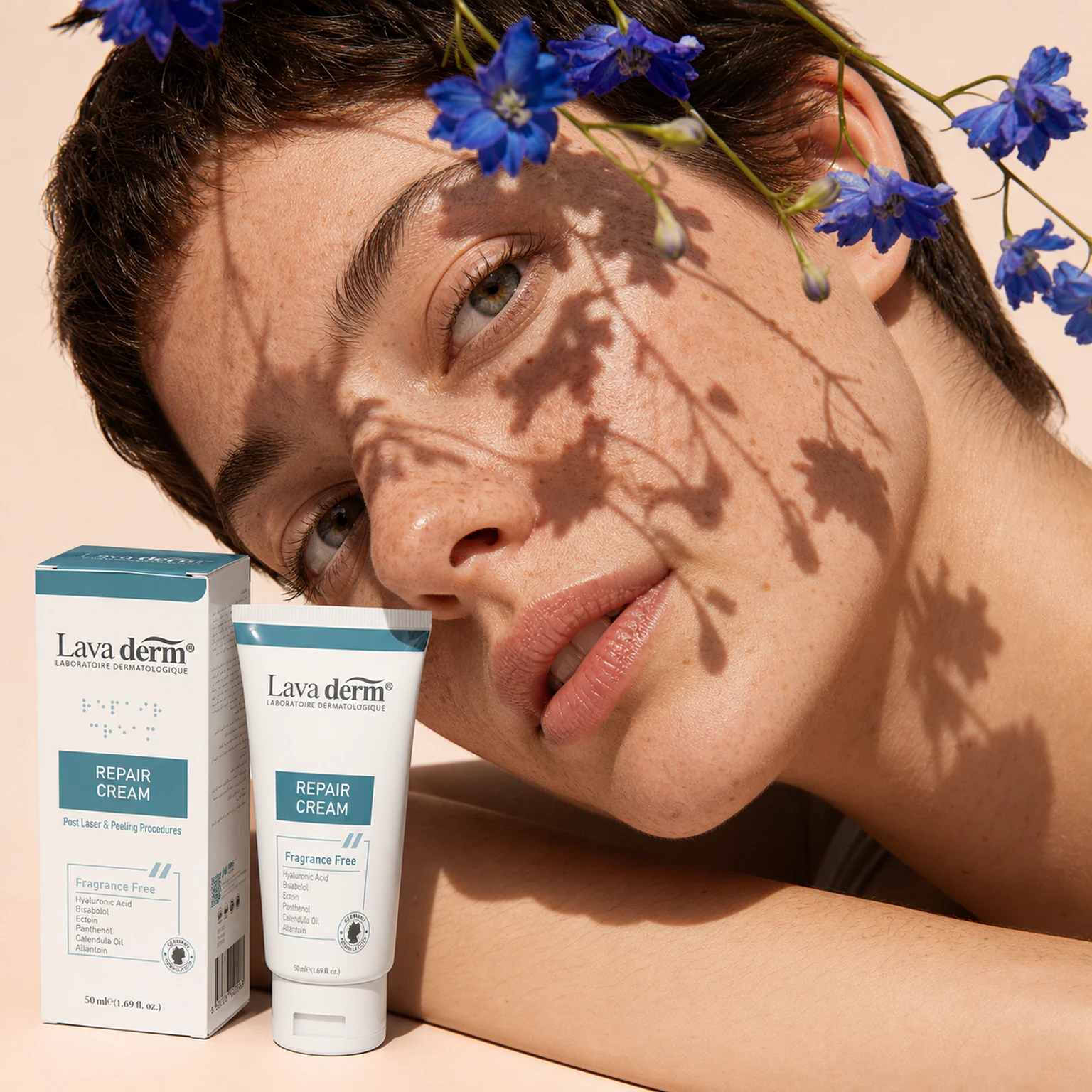 Lava Derm botanical skincare portrait