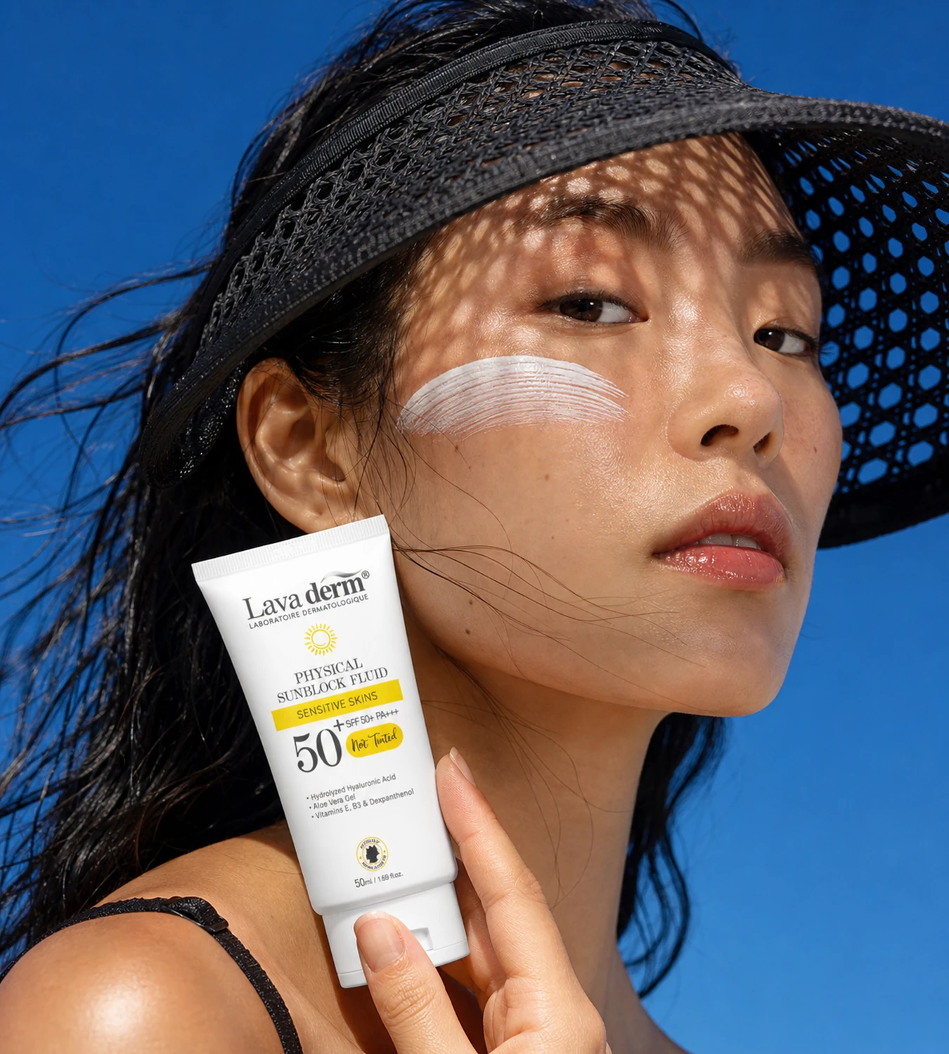 Lava Derm sun protection campaign
