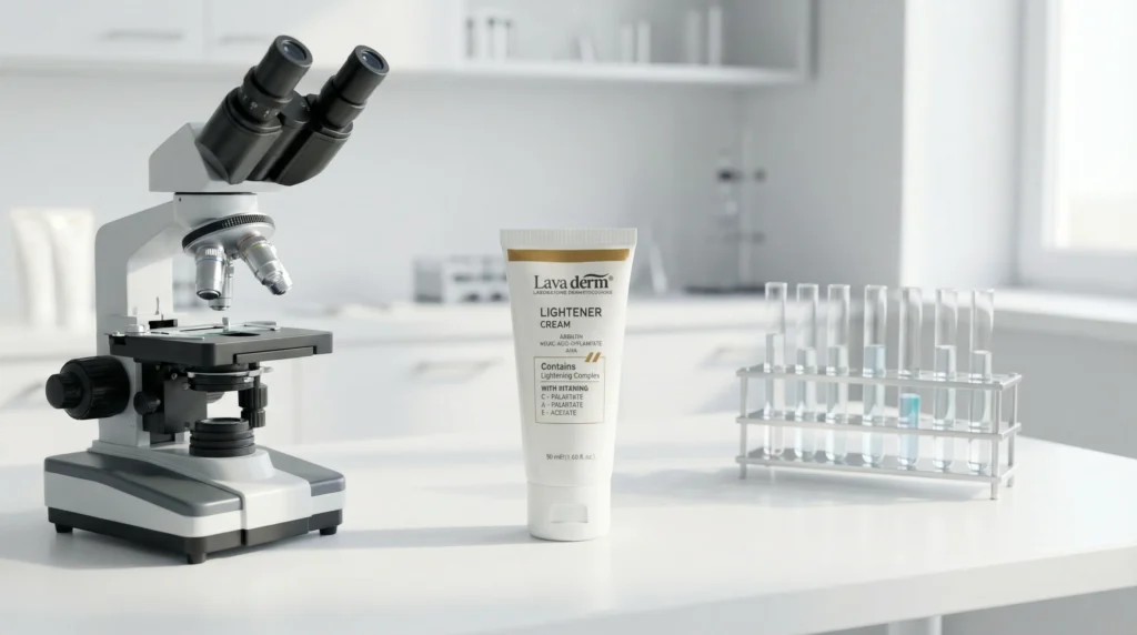 LavaDerm skincare laboratory showcasing private label cream formulation and quality control